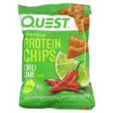 Quest Nutrition, Tortilla Style Protein Chips, Chili Lime, 8 Bags, 1.1 oz (32 g) Each - Supply Center USA