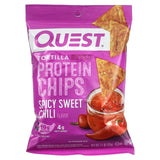 Quest Nutrition, Tortilla Style Protein Chips, Hot & Spicy, 8 Bags, 1.1 oz (32 g) Each - Supply Center USA