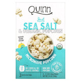 Quinn Popcorn, Microwave Popcorn, Just Sea Salt, 3 Bags, 2.3 oz (66 g) Each - Supply Center USA