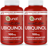 Qunol Ultra Coq10 100Mg Softgels- 3X Better Absorption, Antioxidant for Heart Health & Energy Production, Coenzyme Q10 Vitamins and Supplements, 3 Month Supply, 90 Count - Supply Center USA