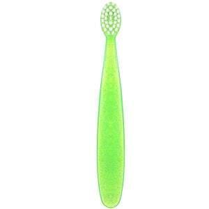 RADIUS, Totz Toothbrush, 18 + Months, Extra Soft, Green Sparkle, 1 Toothbrush - Supply Center USA