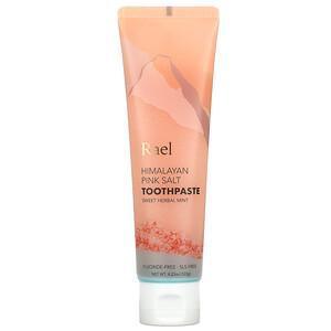 Rael, Himalayan Pink Salt Toothpaste, Sweet Herbal Mint, 4.23 oz (120 g) - Supply Center USA