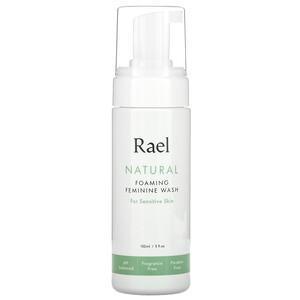 Rael, Natural Foaming Feminine Wash, For Sensitive Skin, Fragrance Free, 5 fl oz (150 ml) - Supply Center USA