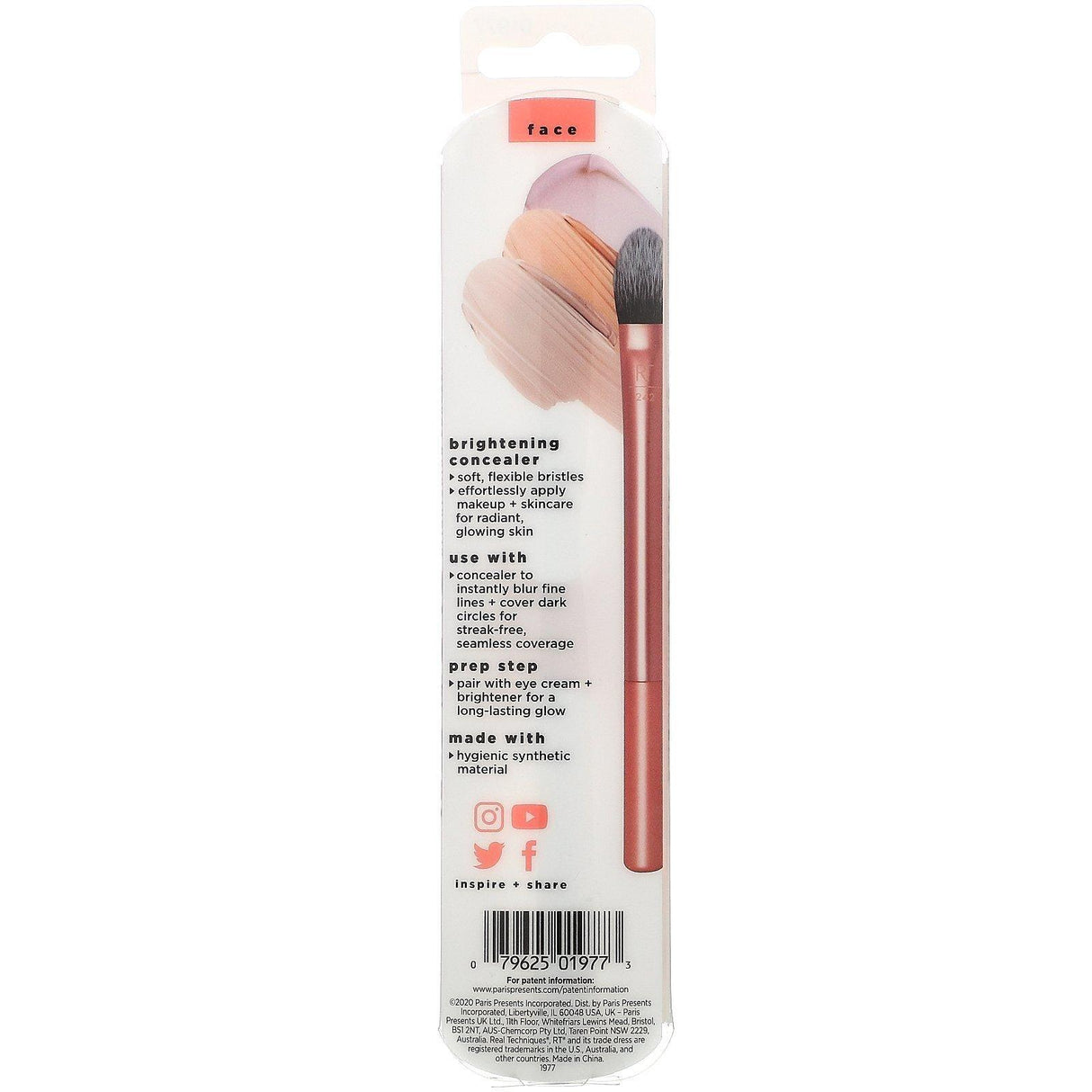 Real Techniques, Brightening Concealer Brush, 1 Brush - Supply Center USA