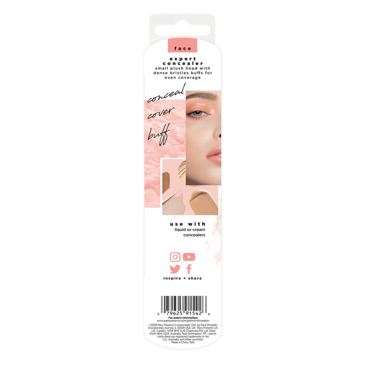 Real Techniques, Expert Concealer Brush, 1 Brush - Supply Center USA