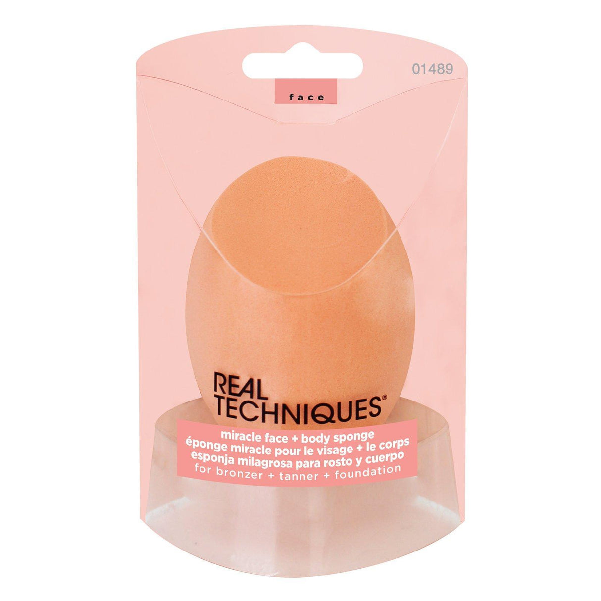 Real Techniques, Miracle Face + Body Sponge, 1 Sponge - Supply Center USA