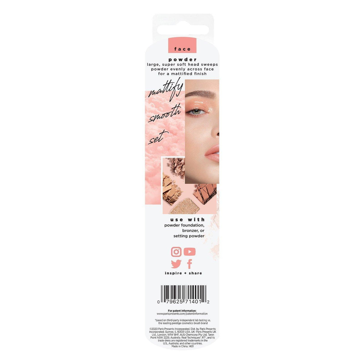 Real Techniques, Powder for Powder + Bronzer, 1 Brush - Supply Center USA