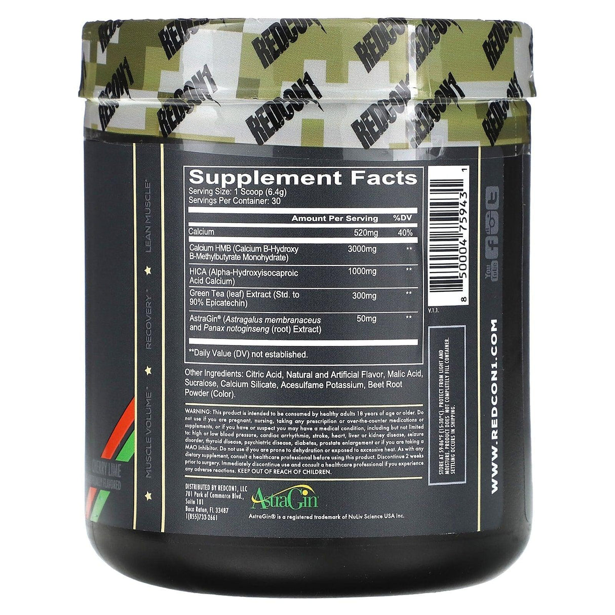 Redcon1, MOAB, Cherry Lime, 6.77 oz (192 g) - Supply Center USA