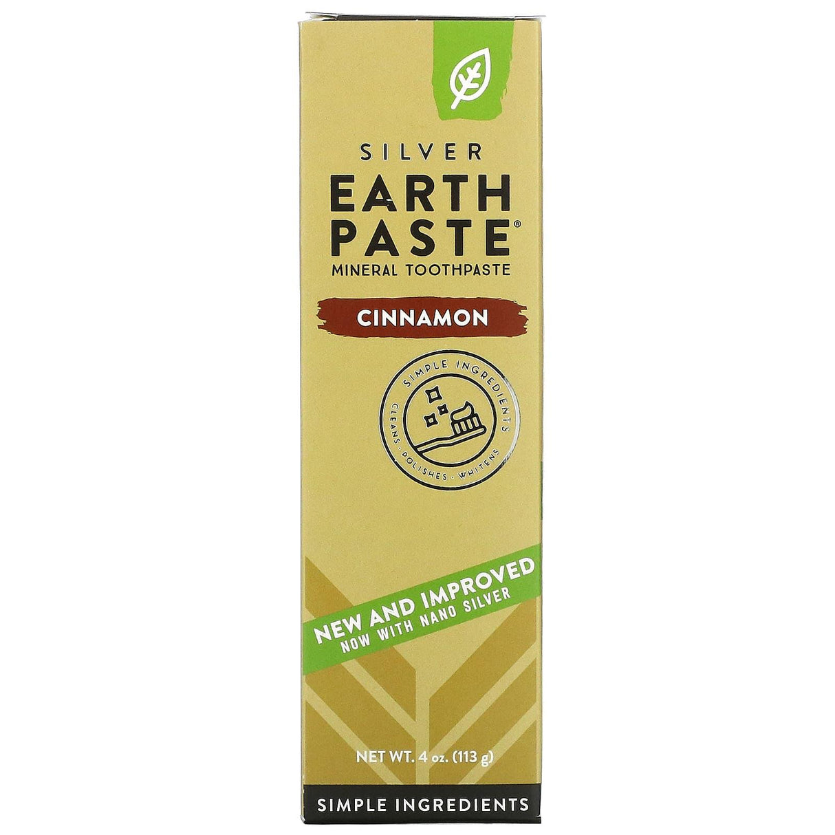 Redmond Trading Company, Earthpaste, Mineral Toothpaste, Cinnamon, 4 oz (113 g) - Supply Center USA