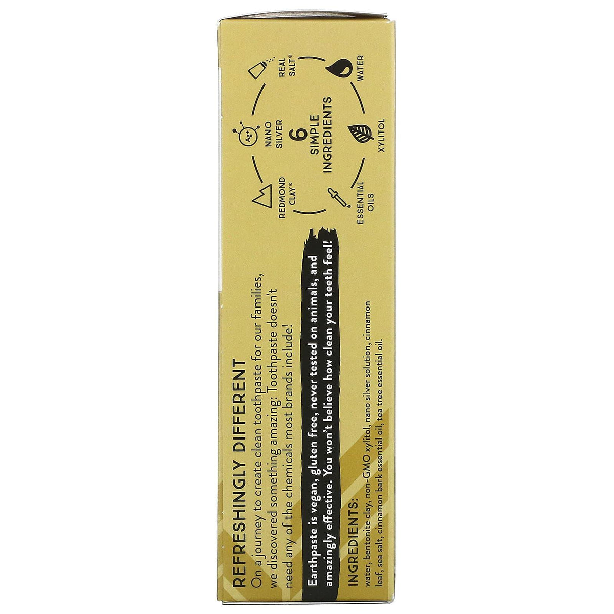 Redmond Trading Company, Earthpaste, Mineral Toothpaste, Cinnamon, 4 oz (113 g) - Supply Center USA