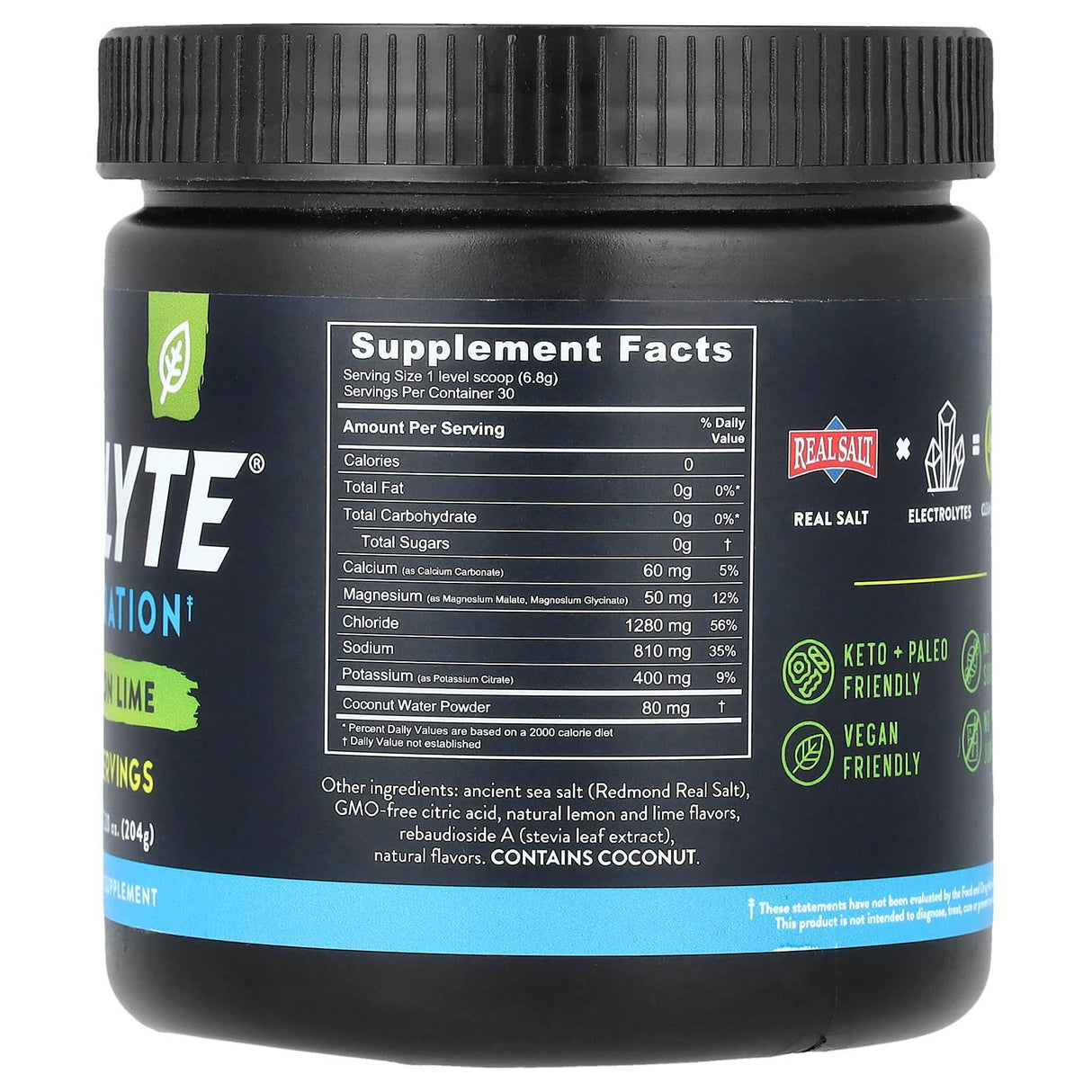 Redmond Trading Company, Re-Lyte® Hydration, Lemon Lime, 7.2 oz (204 g) - Supply Center USA