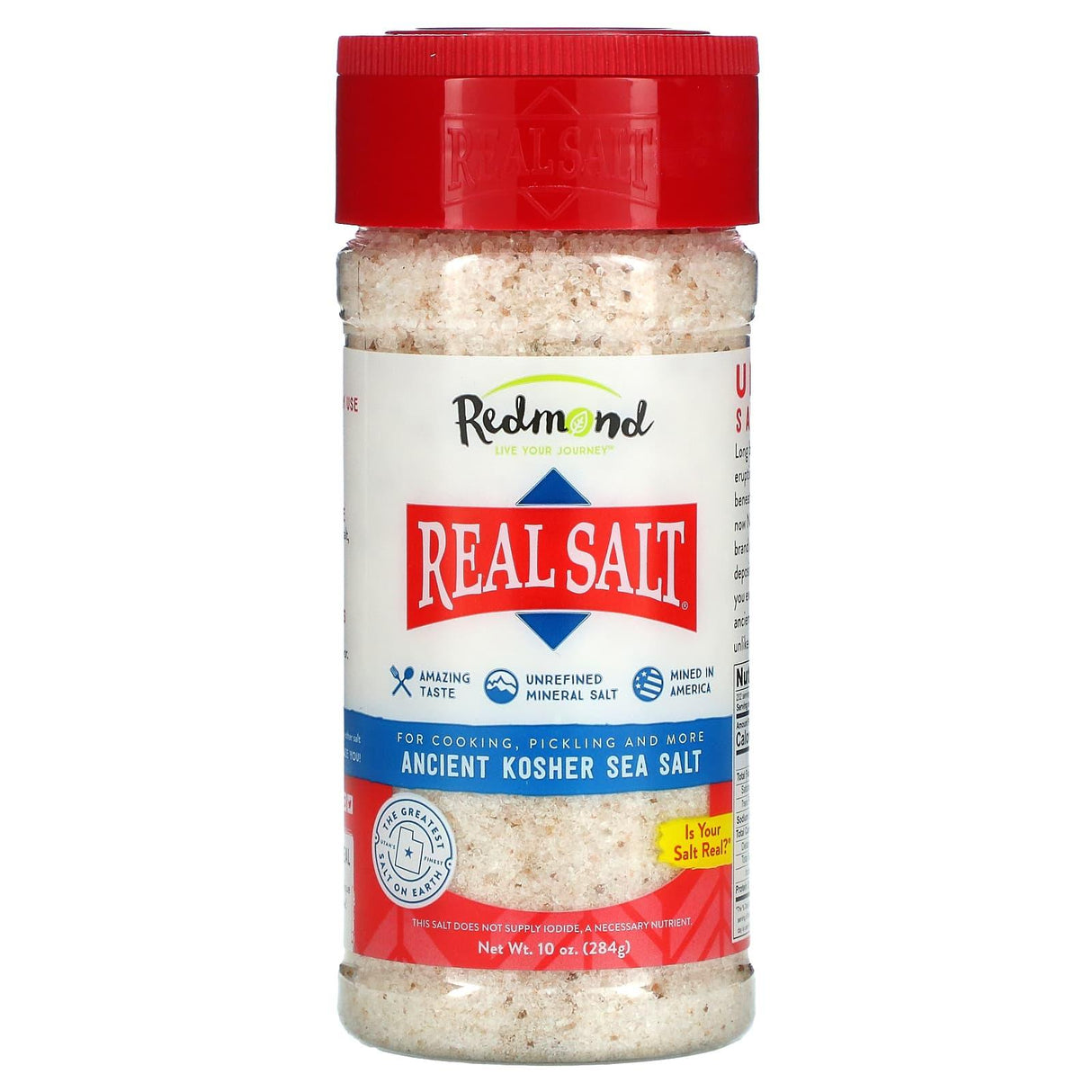 Redmond Trading Company, Real Salt, Ancient Kosher Sea Salt, 10 oz (284 g) - Supply Center USA