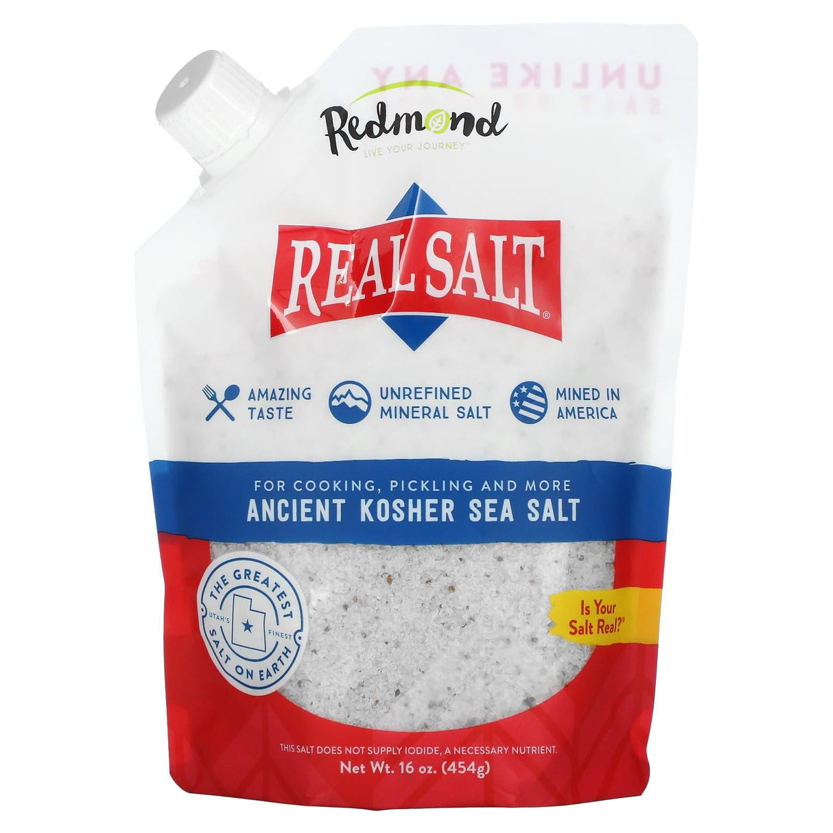 Redmond Trading Company, Real Salt, Ancient Kosher Sea Salt, 10 oz (284 g) - Supply Center USA