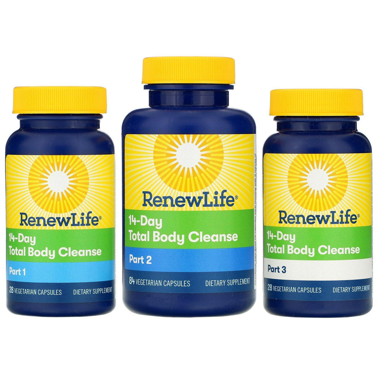 Renew Life, 14-Day Total Body Cleanse, 3-Part Program, Vegetarian Capsules - Supply Center USA