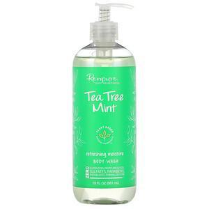 Renpure, Tea Tree Mint, Refreshing Moisture Body Wash, 19 fl oz (561 ml) - Supply Center USA