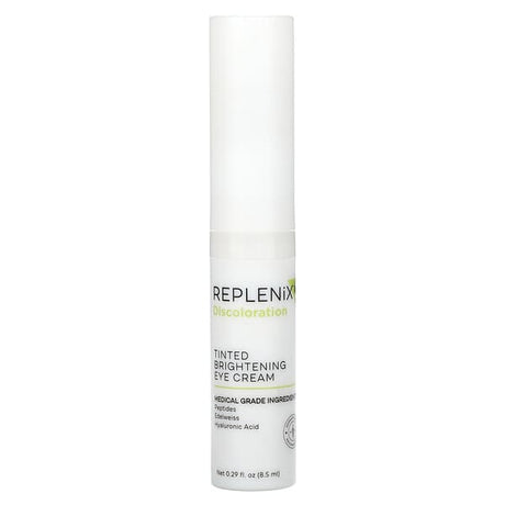 Replenix, Discoloration, Tinted Brightening Eye Cream, Fragrance Free , 0.29 fl oz (8.5 ml) - Supply Center USA