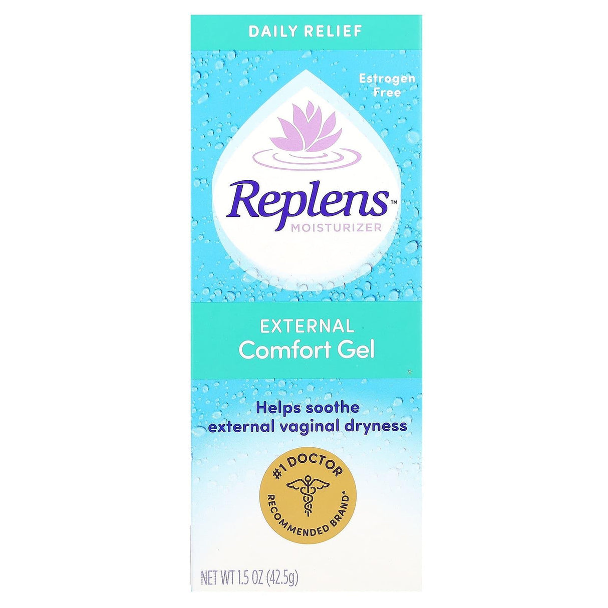 Replens, External Comfort Gel Moisturizer, 1.5 oz (42.5 g) - Supply Center USA