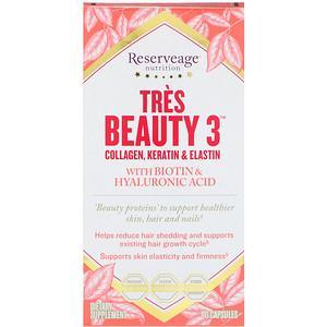ReserveAge Nutrition, Tres Beauty 3, 90 Capsules - Supply Center USA