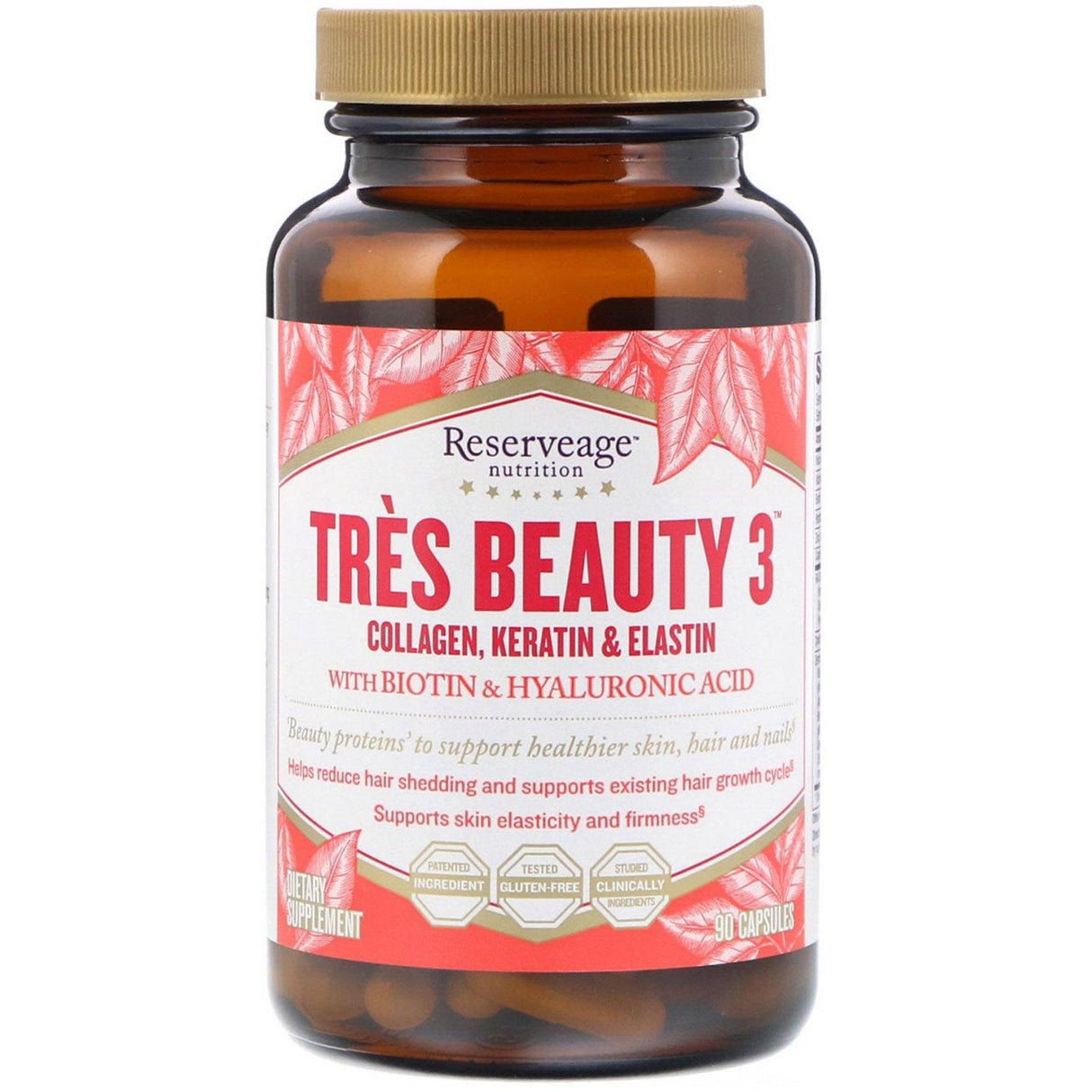 ReserveAge Nutrition, Tres Beauty 3, 90 Capsules - Supply Center USA