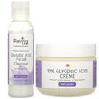 Reviva Labs, Glycolic Duo, 10% Glycolic Acid Creme & Glycolic Acid Facial Cleanser, 2 Piece Bundle - Supply Center USA
