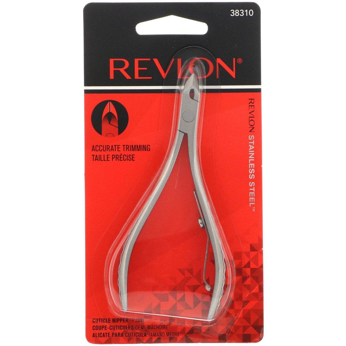 Revlon, Cuticle Nipper, Half Jaw, 1 Count - Supply Center USA