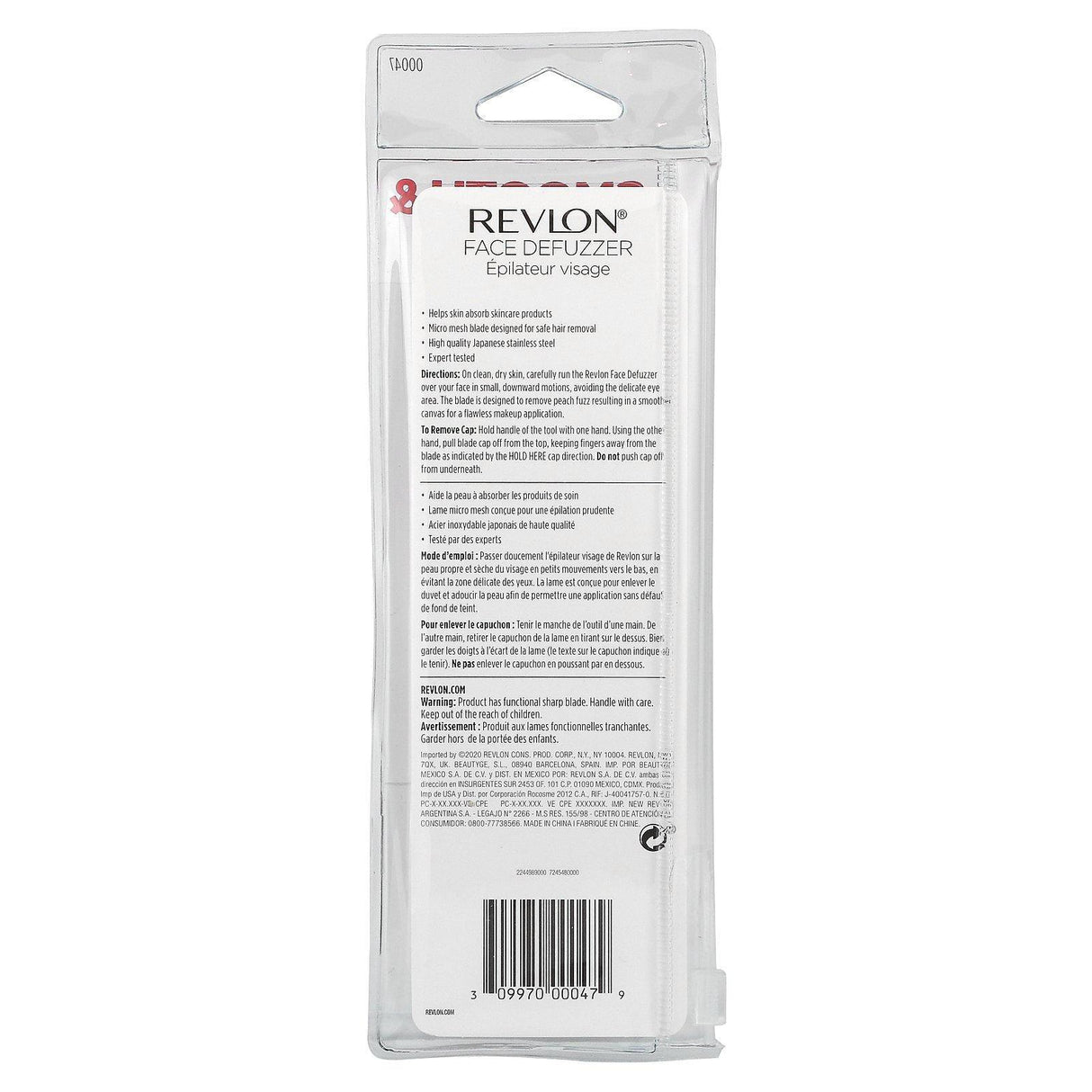 Revlon, Face Defuzzer, Smooth & Perfect, 2 Piece Set - Supply Center USA