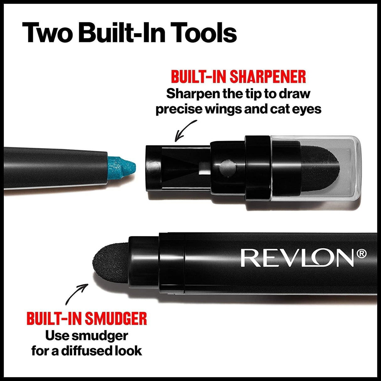 Revlon Pencil Eyeliner, Colorstay Eye Makeup with Built-In Sharpener, Waterproof, Smudge-Proof, Longwearing with Ultra-Fine Tip, 202 Black Brown, 0.01 Oz - Supply Center USA