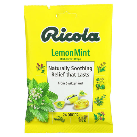 Ricola, Herb Throat Drops, Lemon Mint, 24 Drops - Supply Center USA