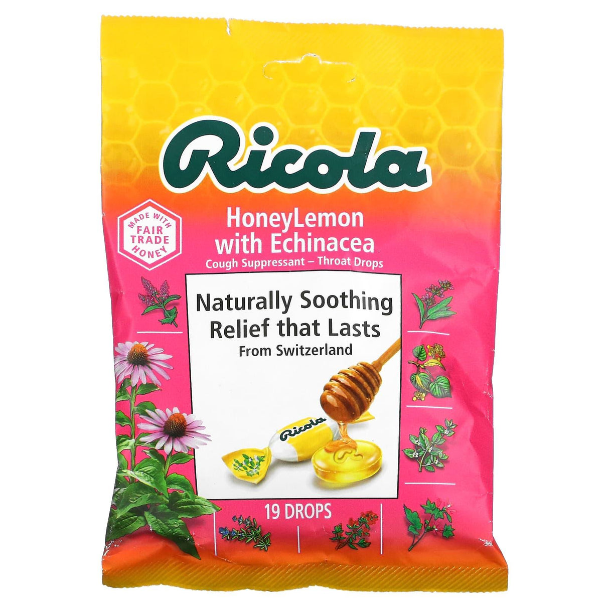 Ricola, Original Herb Cough Drops, 21 Wrapped Drops - Supply Center USA