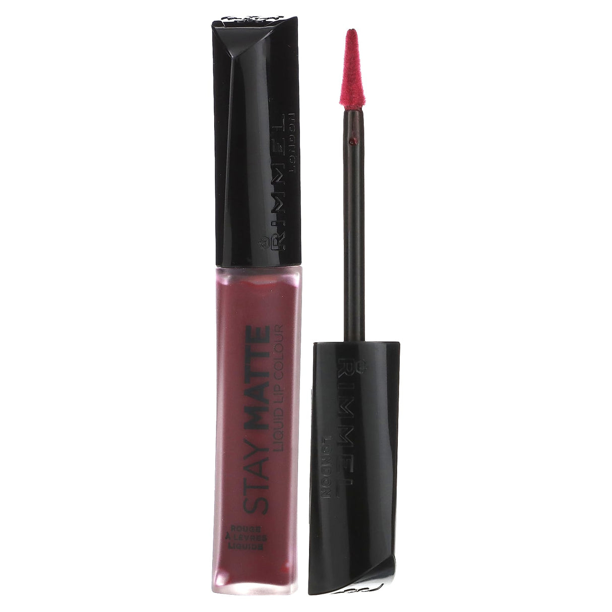 Rimmel London, Stay Matte, Liquid Lip Colour, 810 Plum This Show, 0.21 fl oz (6.5 ml) - Supply Center USA