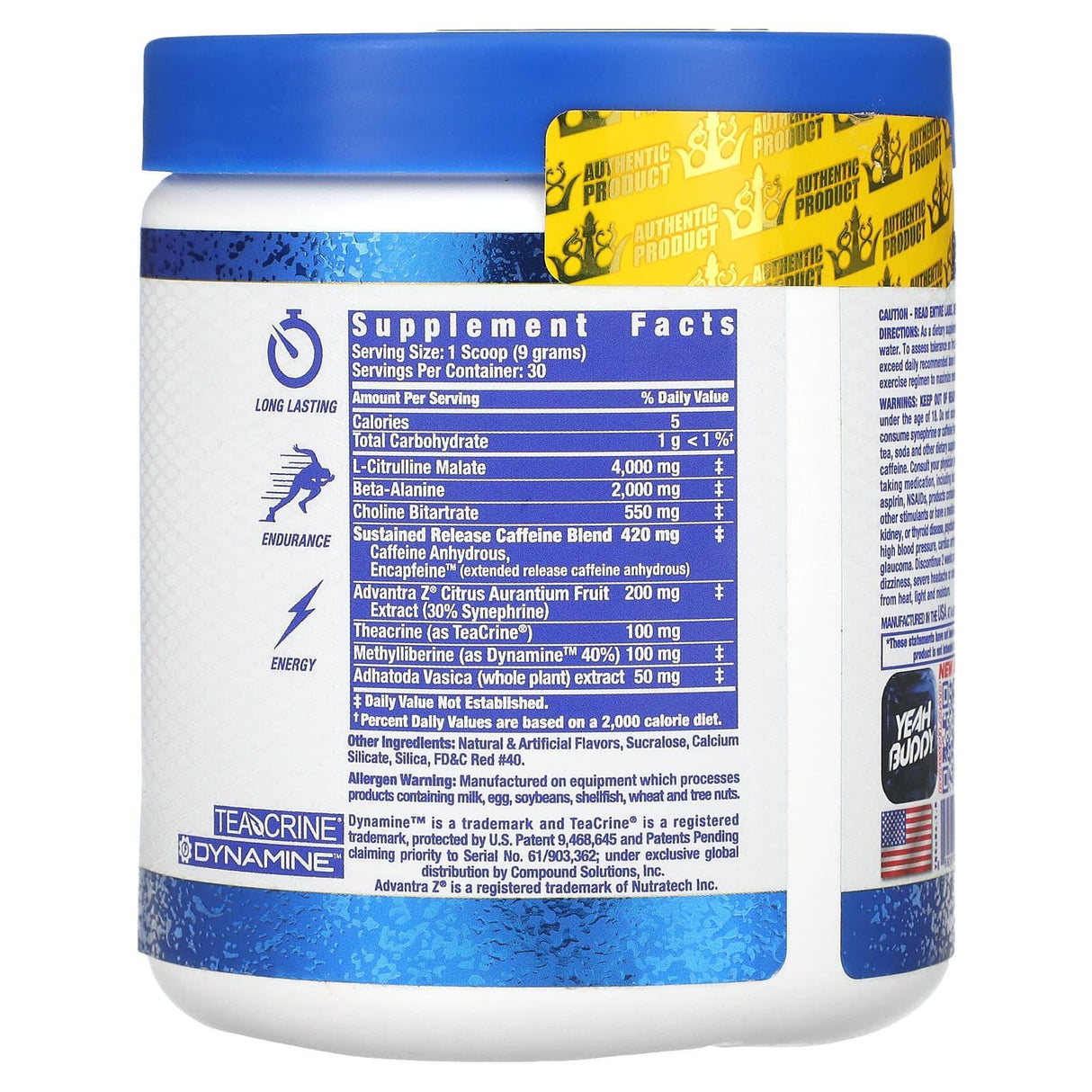 Ronnie Coleman, Signature Series, Yeah Buddy, Pre-Workout Energy Powder, Sour Berry, 9.5 oz (270 g) - Supply Center USA