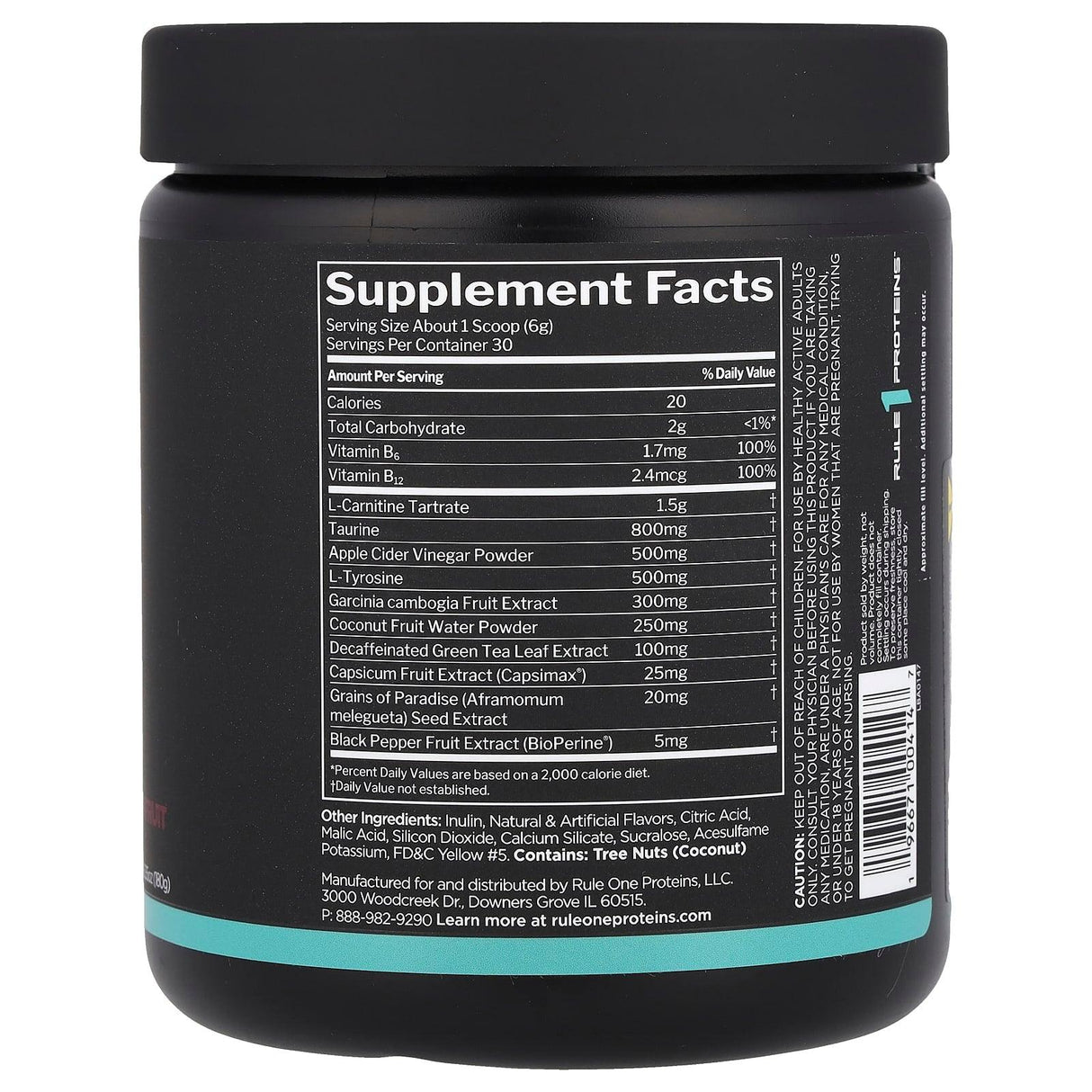 Rule One Proteins, Lean™, Non-Stim Weight Management, Pineapple Passionfruit, 6.35 oz (180 g) - Supply Center USA