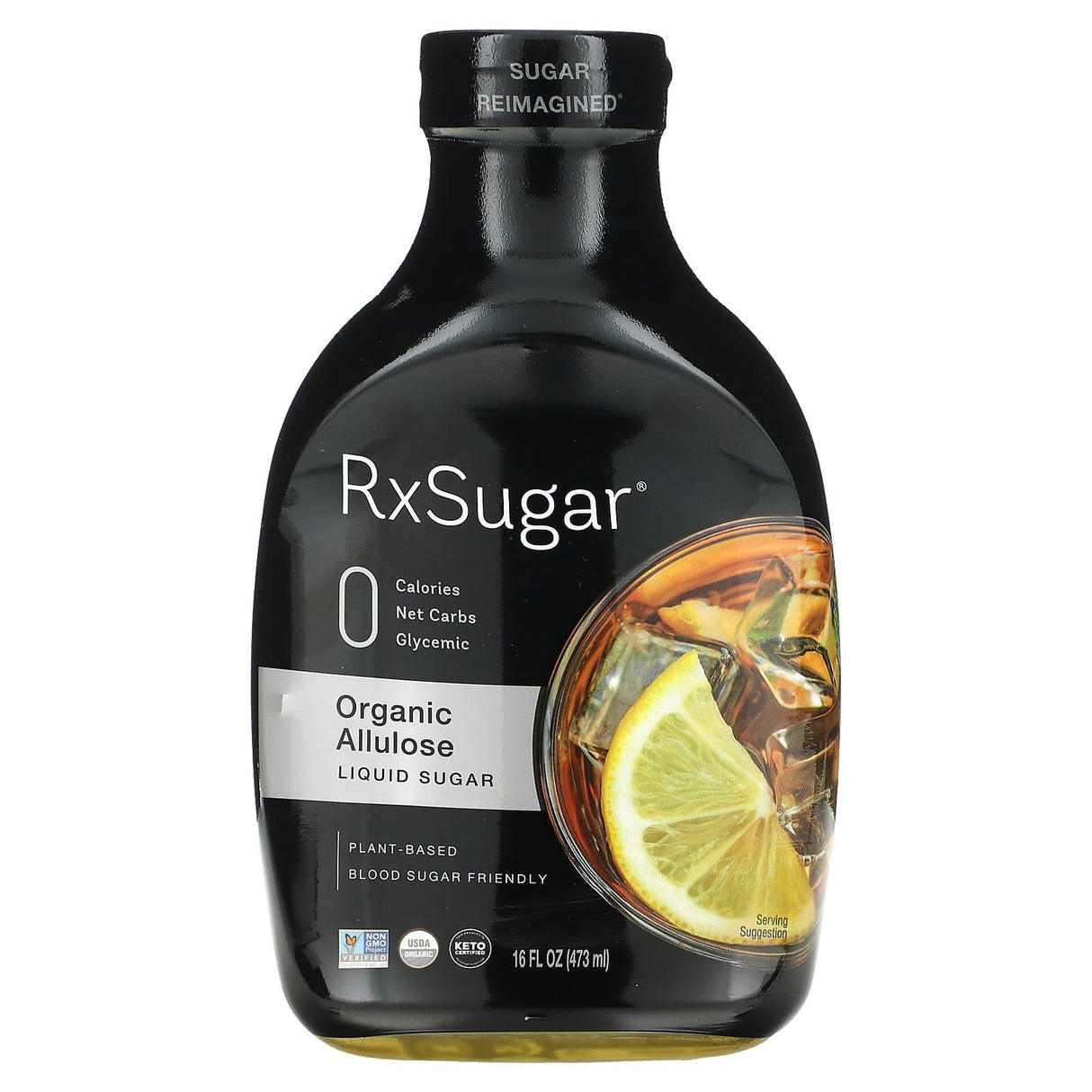 RxSugar, Organic Allulose Liquid Sugar, 16 fl oz (473 ml) - Supply Center USA