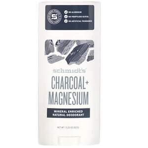 Schmidt's, Natural Deodorant, Charcoal + Magnesium, 3.25 oz (92 g) - Supply Center USA