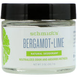 Schmidt's, Natural Deodorant Jar, Bergamot + Lime, 2 oz (56.7 g) - Supply Center USA