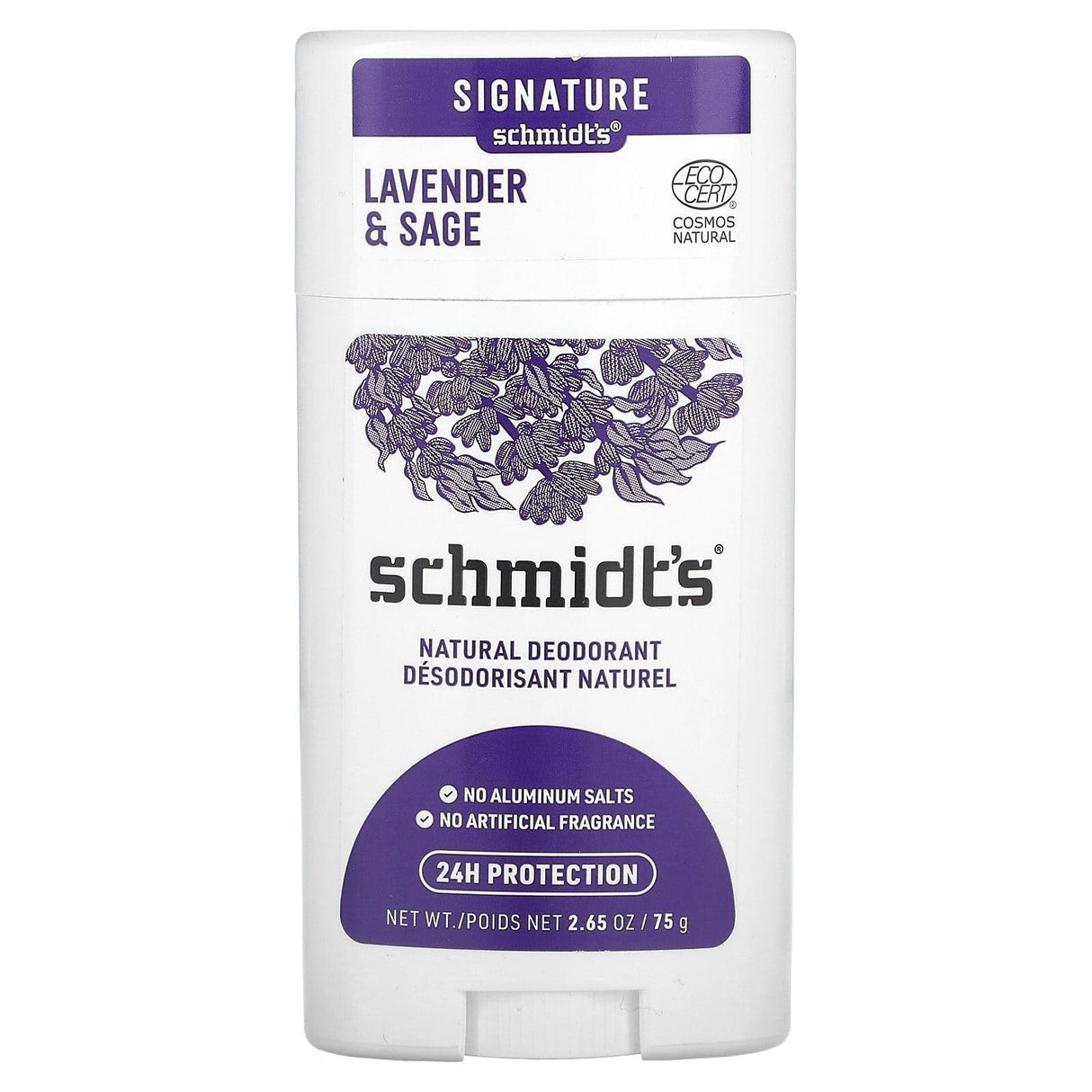 Schmidt's, Natural Deodorant, Lavender & Sage, 2.65 oz (75 g) - Supply Center USA