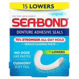 SeaBond, Denture Adhesive Seals, Original, 15 Lowers - Supply Center USA