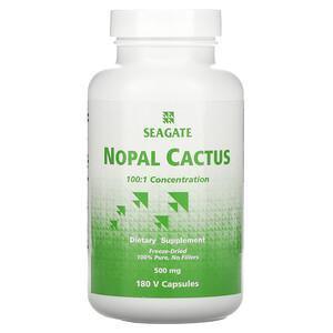Seagate, Nopal Cactus, 500 mg, 180 V Capsules - Supply Center USA