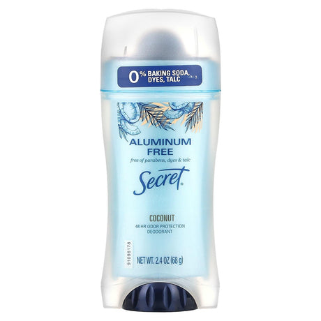 Secret, Deodorant, Coconut, 2.4 oz (68 g) - Supply Center USA