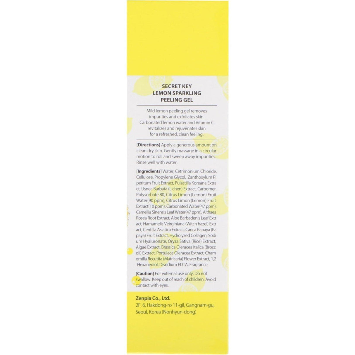Secret Key, Lemon Sparkling Peeling Gel, 4.05 fl oz (120 ml) - Supply Center USA