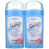 Secret, pH Balanced Deodorant, Invisible Solid, Powder Fresh, Twin Pack, 2.6 oz (73 g) Each - Supply Center USA