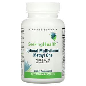 Seeking Health, Optimal Multivitamin Methly One, With L-5-MTHF & Methyl B12, 45 Vegetarian Capsules - Supply Center USA