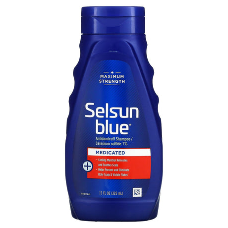 Selsun Blue, Antidandruff Shampoo, Medicated, 11 fl oz (325 ml) - Supply Center USA