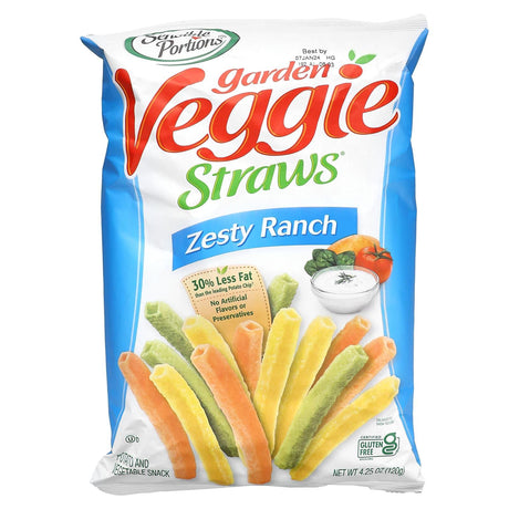 Sensible Portions, Garden Veggie Straws, Zesty Ranch, 4.25 oz (120 g) - Supply Center USA