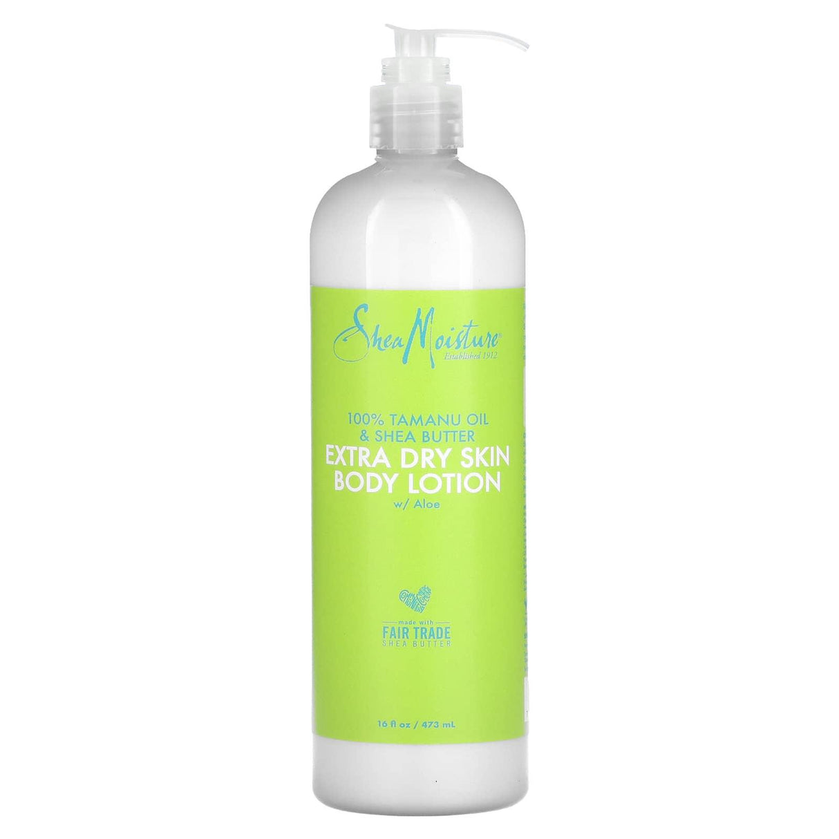 SheaMoisture, 100% Tamanu Oil & Shea Butter, Extra Dry Skin Body Lotion w/ Aloe, 16 fl oz (473 ml) - Supply Center USA
