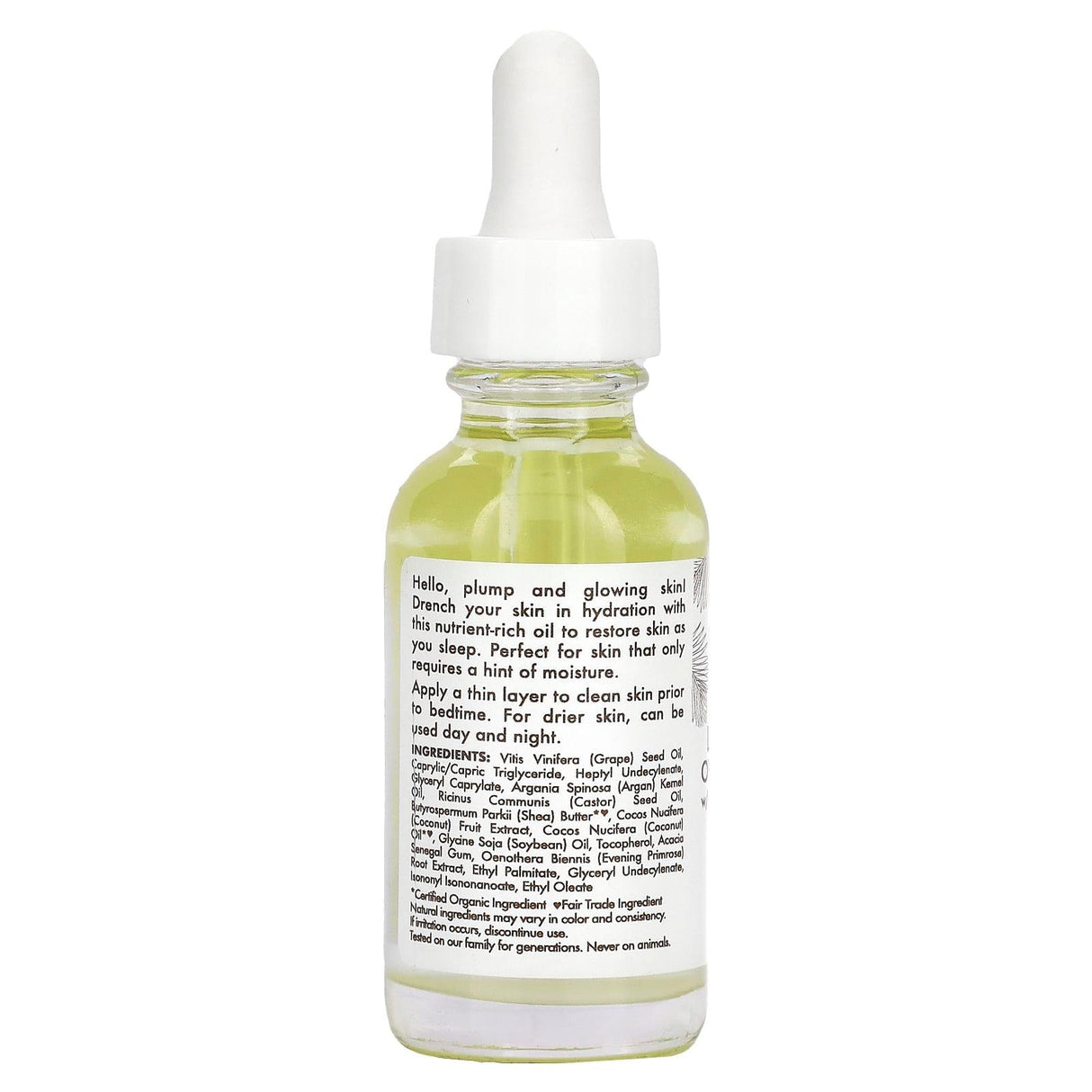 SheaMoisture, 100% Virgin Coconut Oil, Daily Hydration Overnight Face Oil, 1 fl oz (29 ml) - Supply Center USA