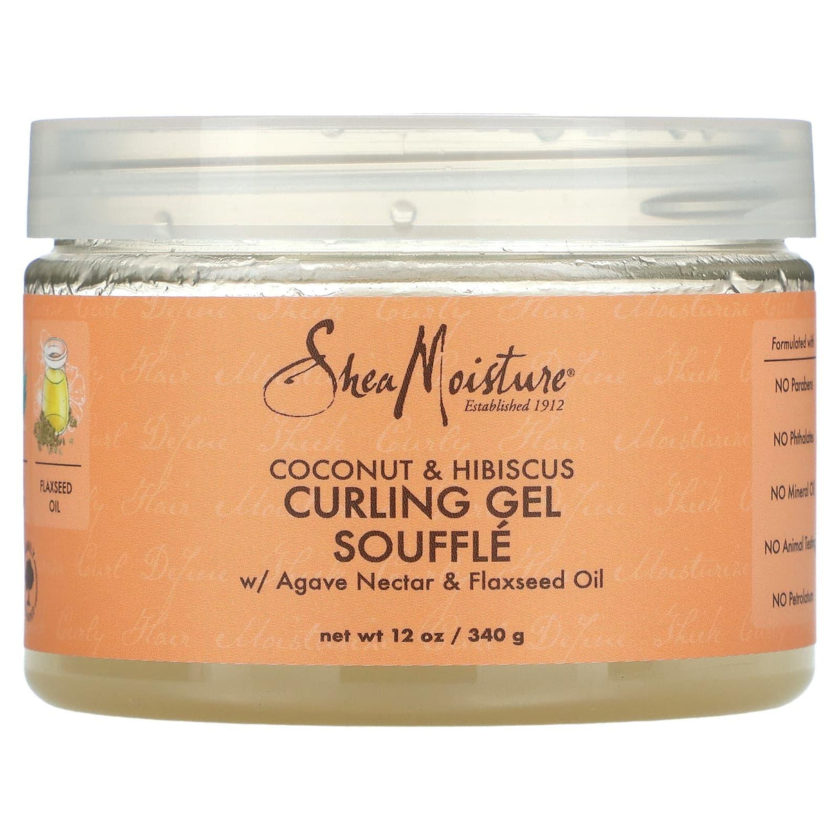 SheaMoisture, Curling Gel Souffle, Coconut & Hibiscus, 12 oz (340 g) - Supply Center USA