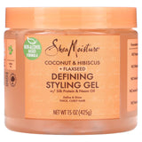 SheaMoisture, Defining Styling Gel, Coconut & Hibiscus + Flaxseed, 15 oz (425 g) - Supply Center USA