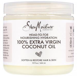 SheaMoisture, Head-To-Toe Nourishing Hydration, 100% Extra Virgin Coconut Oil, 15 fl oz (444 ml) - Supply Center USA