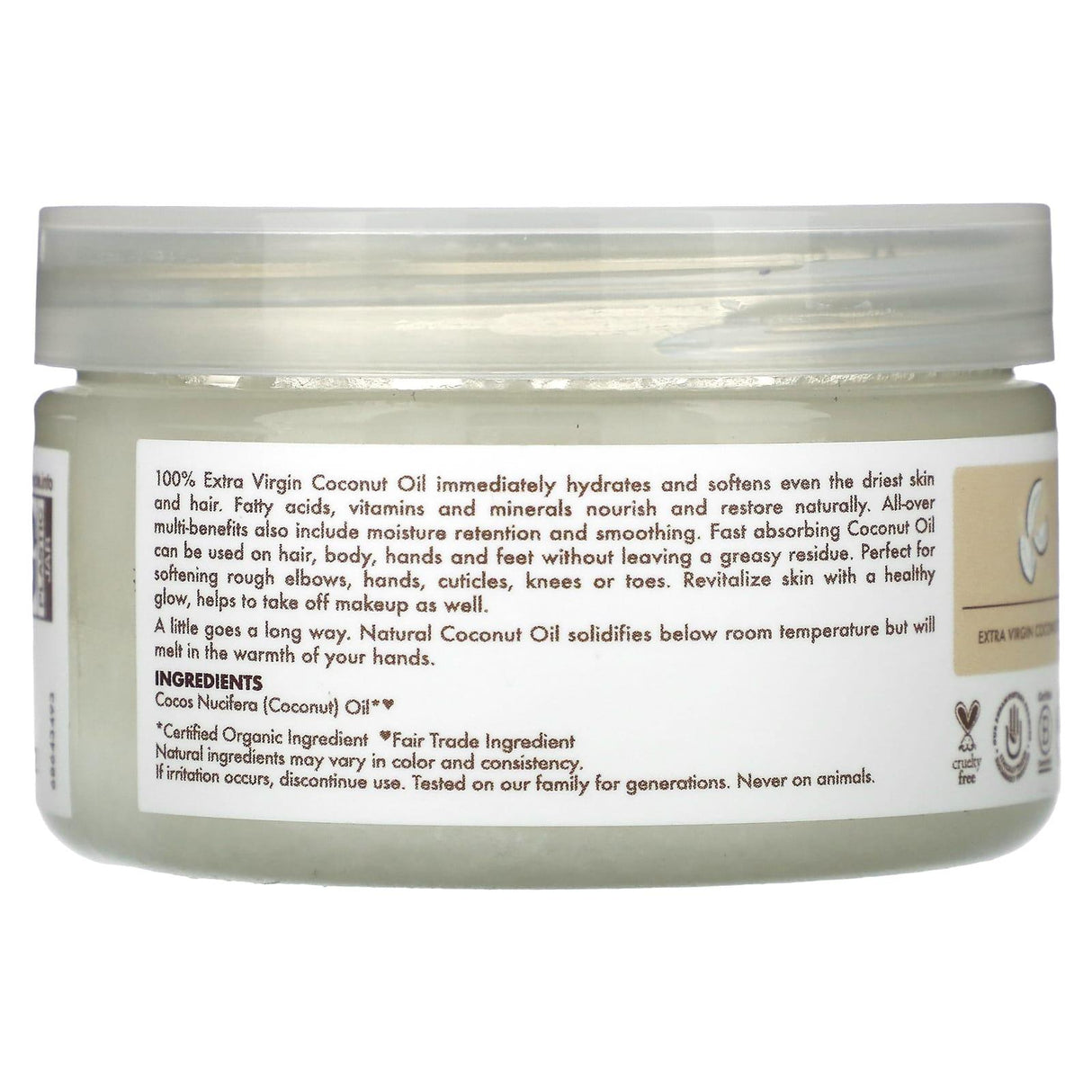 SheaMoisture, Head-To-Toe Nourishing Hydration, 100% Extra Virgin Coconut Oil, 3.5 oz (100 g) - Supply Center USA